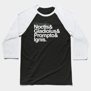 FFXV Helvetica Baseball T-Shirt